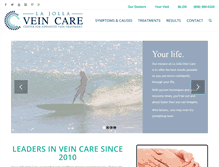 Tablet Screenshot of lajollaveincare.com